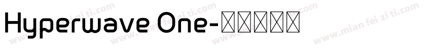 Hyperwave One字体转换